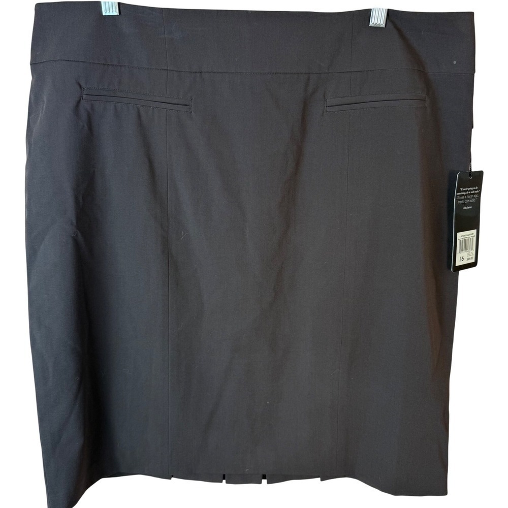 SALE Daisy Fuentes Moda Women's Chocolate Pleated Pencil Skirt‎ Size 16 Work